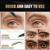 Waterproof Micro Liquid Eyebrow Pencil, Long-Lasting Non-Smudging Eyebrow Pencil, Natural Roots Are Clear, Four-Claw Water Eyebrow Pencil