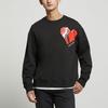 Calvin Klein Heart Print Loose Fit Crew Neck Sweatshirt Unisex Sweatshirt Black J400220-BEH