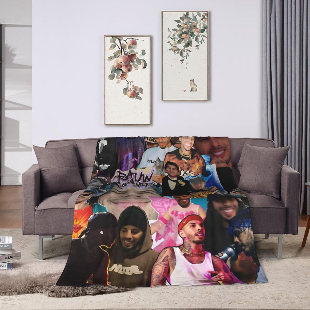 Rauw Alejandros  Blanket Quality Soft Warm  Throw Blanket Spring Decorative Couch Bed Novelty Bedspread