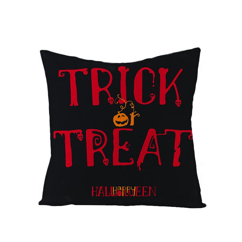 Neue Halloween Polyester Kissenbezug Zuhause Zuhause Schlafzimmer Sofa Kissen Lendenkissenbezug