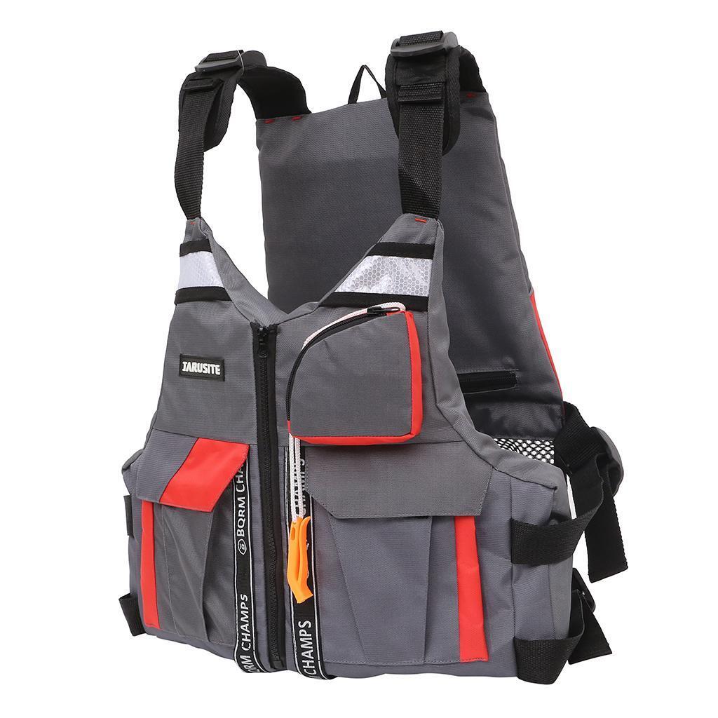 

Multi Pockets Fishing Vest Kayak Canoe Boat Buoyancy Aid Floats
