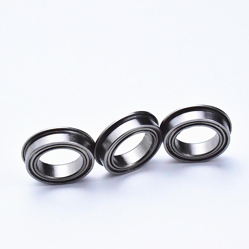 Flange Thin-section F6700ZZ  Chrome Steel Material Metal Sealed Bearings  10pcs 10*15(16.5)*4(mm)
