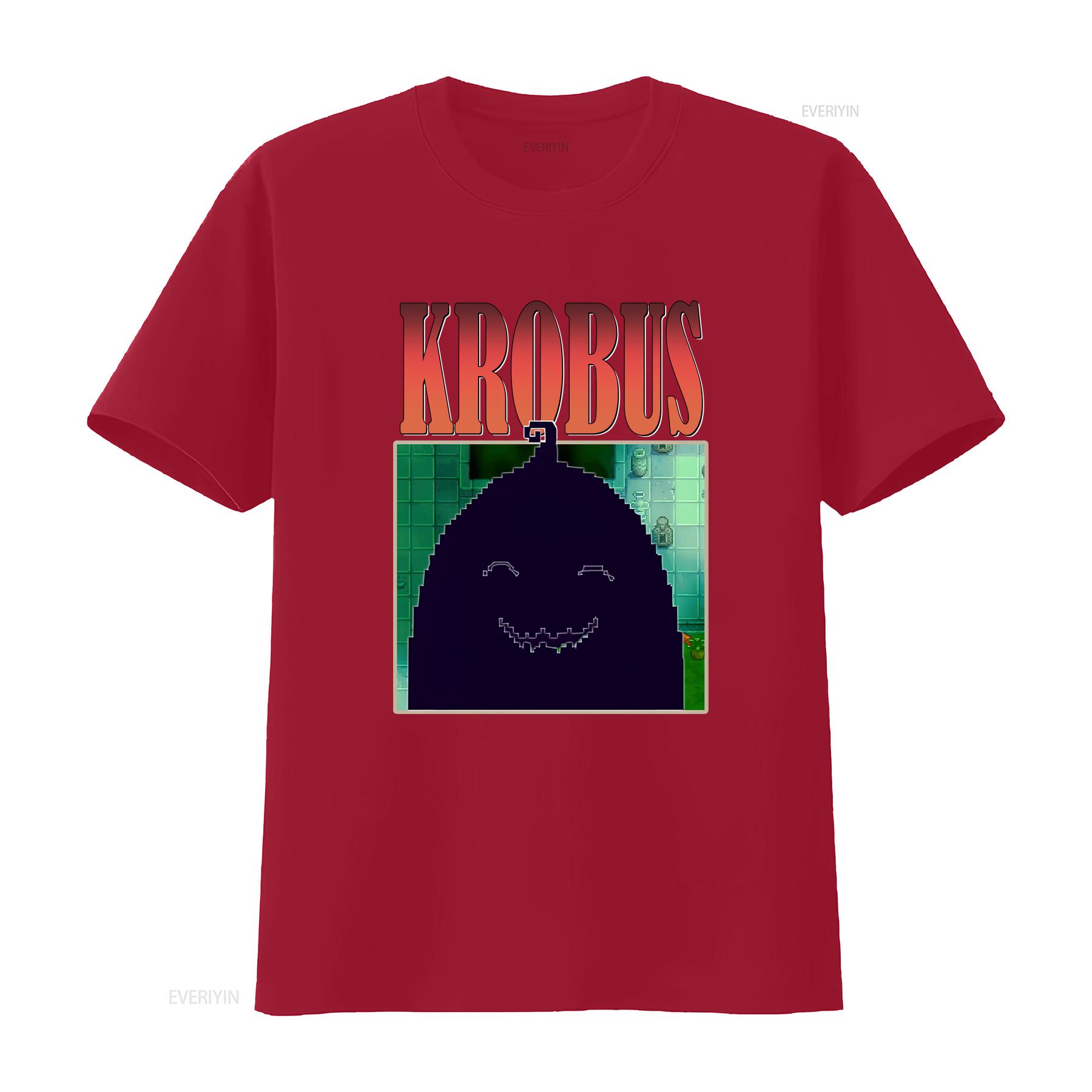 STARDW KROBUS Vintage T Shirt Food Spirit Vally Stardew Valley Character Harvey vintage Washed Unisex Casual Soft homme fashion S