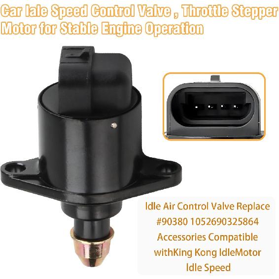 Car Idle Control Valve for King Kong, Replace# 90380 10526 90325864, Throttle Stepper Motor for Stable Engine Operation