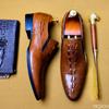 Genuine Leather Black Mens Shoes Oxford Office Shoes For Men Luxury Dress Shoes Slipon Wedding Shoes For Men
