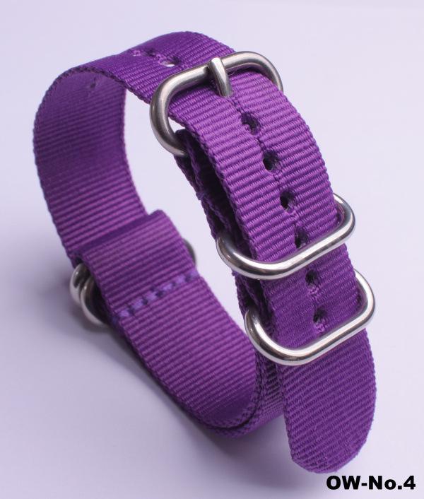 Silver Smooth Oval Buckle Nylon Watch Strap - Waterproof E-commerce Source Watch Band