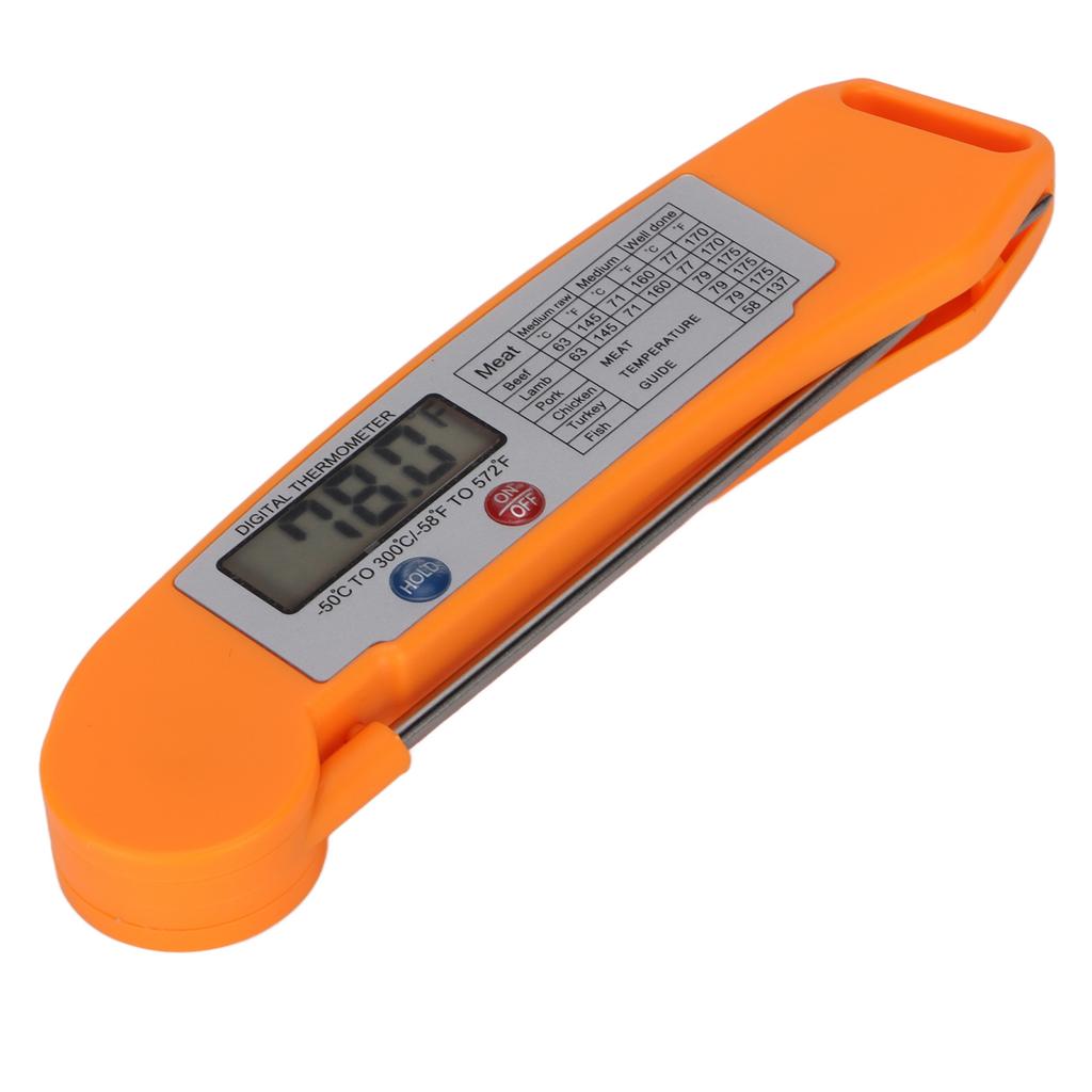 Digitale Fleischthermometer Wasserdicht Sofortlesendes Lebensmittelthermometer für Fleisch Frittieren Backen Kochen Grillen BBQ