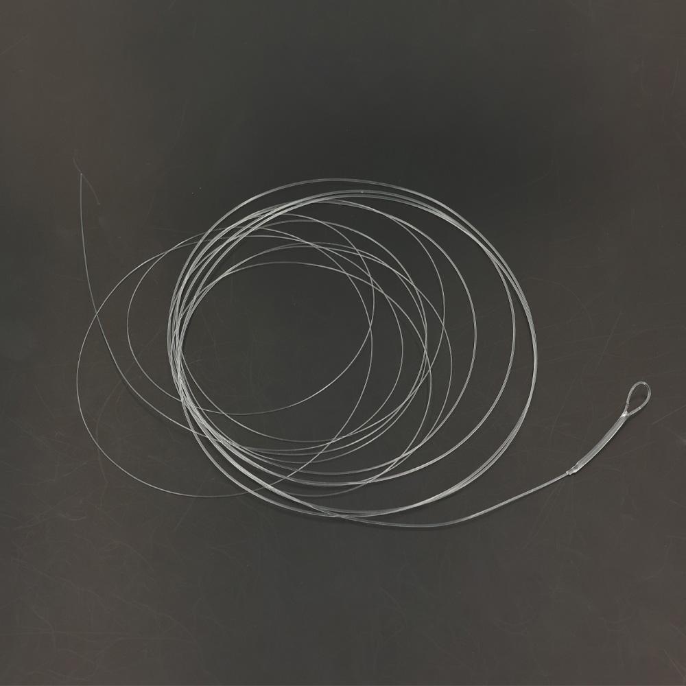 3PCS/Pack 0X~7X Tapered Leader Fly Fishing Line 9FT/2.28M Fly Line Leader With Welded Loop Clear Nylon Tippet Line