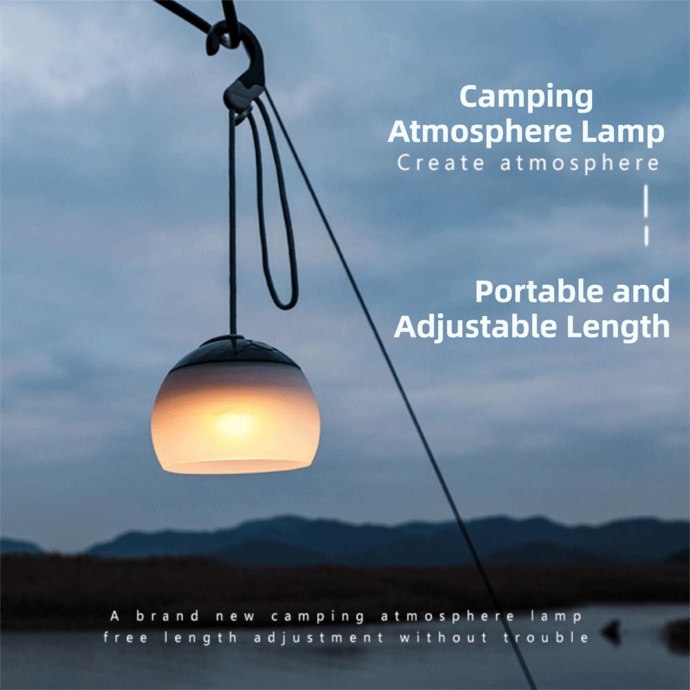 Multifunctional Camping Lantern USB Rechargeable Silicone Material USB Charging Tent Light Waterproof Warm Lighting