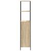 Bathroom Cabinet with Shelves Sonoma Oak Finish 36 X 35 X 165 Cm