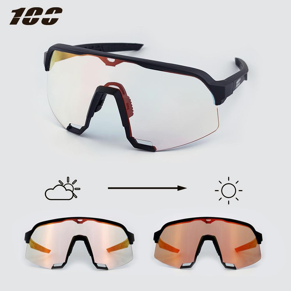 Pochromic Cycling Sunglasses Professional Road Bike Riding Glasses for Men Bicycle Windproof Sand Goggles Bike Eyewear