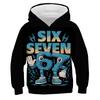 Kids Hoodies Funny Number 67 Print Sweatshirts Boys Girls Tracksuit Six Seven 67 3D Print Long Sleeve Pullover Children Clothes