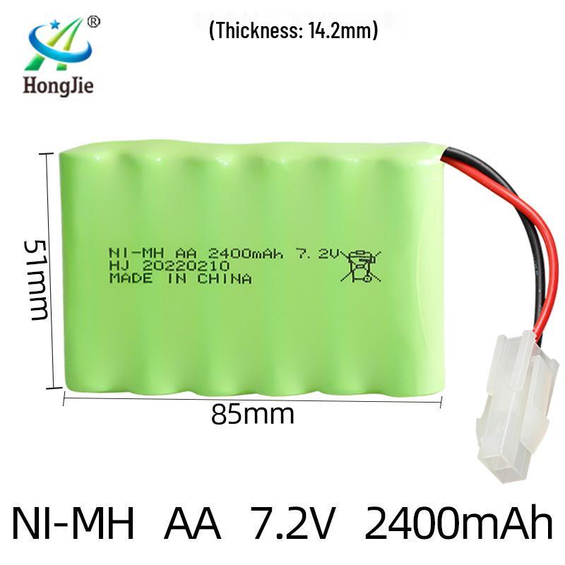 7.2V 2400mAh Ni-MH Rechargeable AA Battery Pack for Remote Control Toys