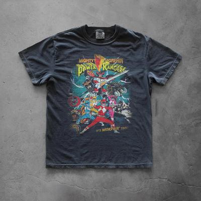 Koszulka Mighty Morphin Power Rangers | Vintage T-shirt z grafiką TV z lat 90.