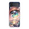 Handyhülle für Samsung Galaxy Z Flip 3 4 5 Transparent faltbar Hohe harte PC-Schale für Galaxy Z Flip 3 5 Cover Cartoon süße Augen Kunst