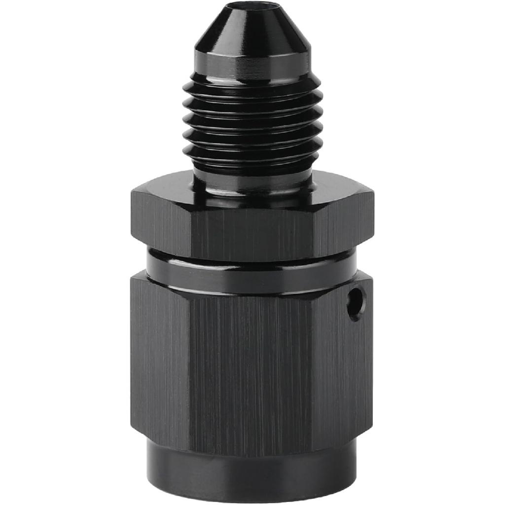 6AN Female Swivel To 8AN Male Flare Expander Fitting Adapter Aluminum Black