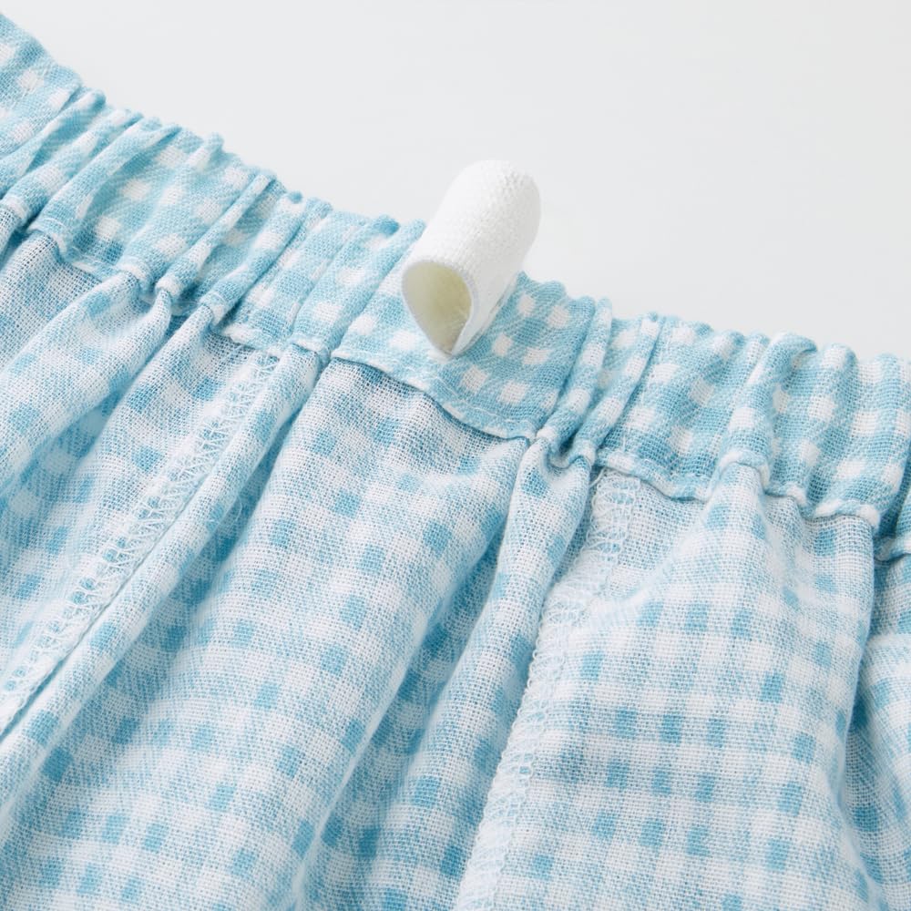 Gunze Acedron Short Sleeve Length Blue Women's 5/8 Pants, Moisture-Wicking, Quick-Drying, Loungewear, TG1085,