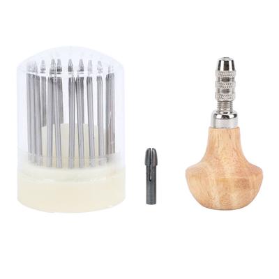 23 Stück Schmuck Graveur Werkzeug Holz Ergonomischer Griff Edelstahl Steinfasswerkzeuge für DIY Schmuck