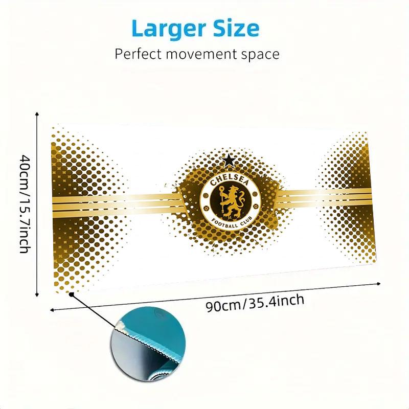 Chelsea F Large Size Mouse Pad Large Gaming Table Cushion Non-slip Laptop Tablet Big Mousepad XXL Mat Mini PC Playmat With Lock edge