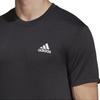 Adidas Logo Print Sports Fitness Short Sleeve T-Shirt Men Tops Black HT9052