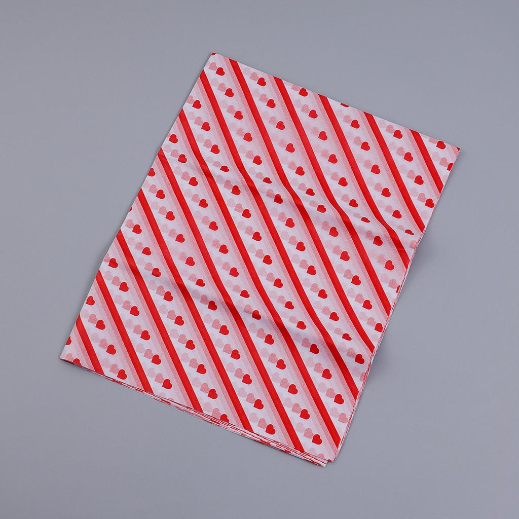 20 Sheets Valentine's Day Tissue Paper Red Love Heart Gift Wrapping Paper Birthday Decor Bridal Shower Party Supplies 50X35 Cm