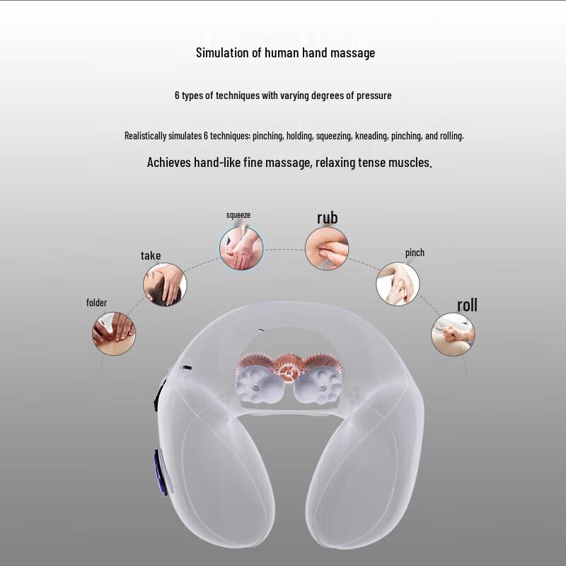 ROTAI K28 U-Shaped Neck & Cervical Massager Pillow