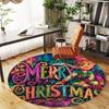1PC Merry Christmas Office Round Area Rug, Under Office Chairs Bedroom Living Room Home Decor, Carpet for Office -1110149