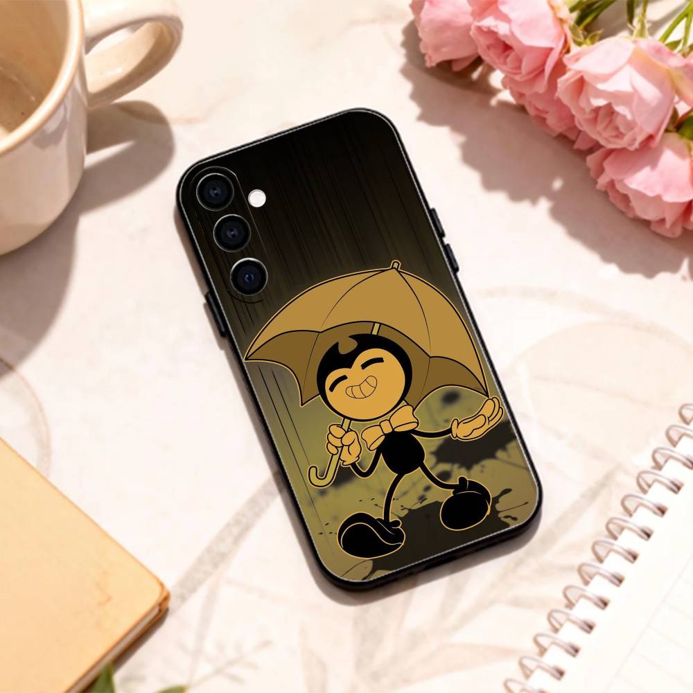 

Bendy And The I-Ink Machines phone Case For Samsung Galaxy A73,A72,A71,A70,A53,A52,A51,Others Soft Black Shell Samsung a73 5g
