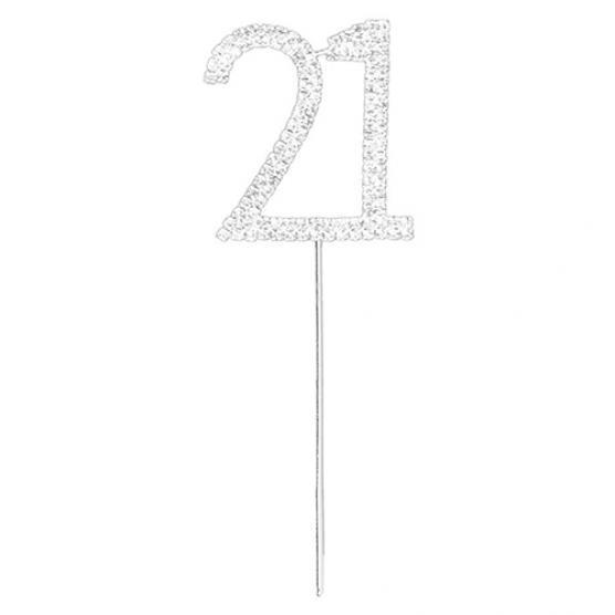 

Топпер для торта со стразами на годовщину свадьбы, день рождения, 10, 16, 18, 20, 21, 25, 50, 60, 70 21