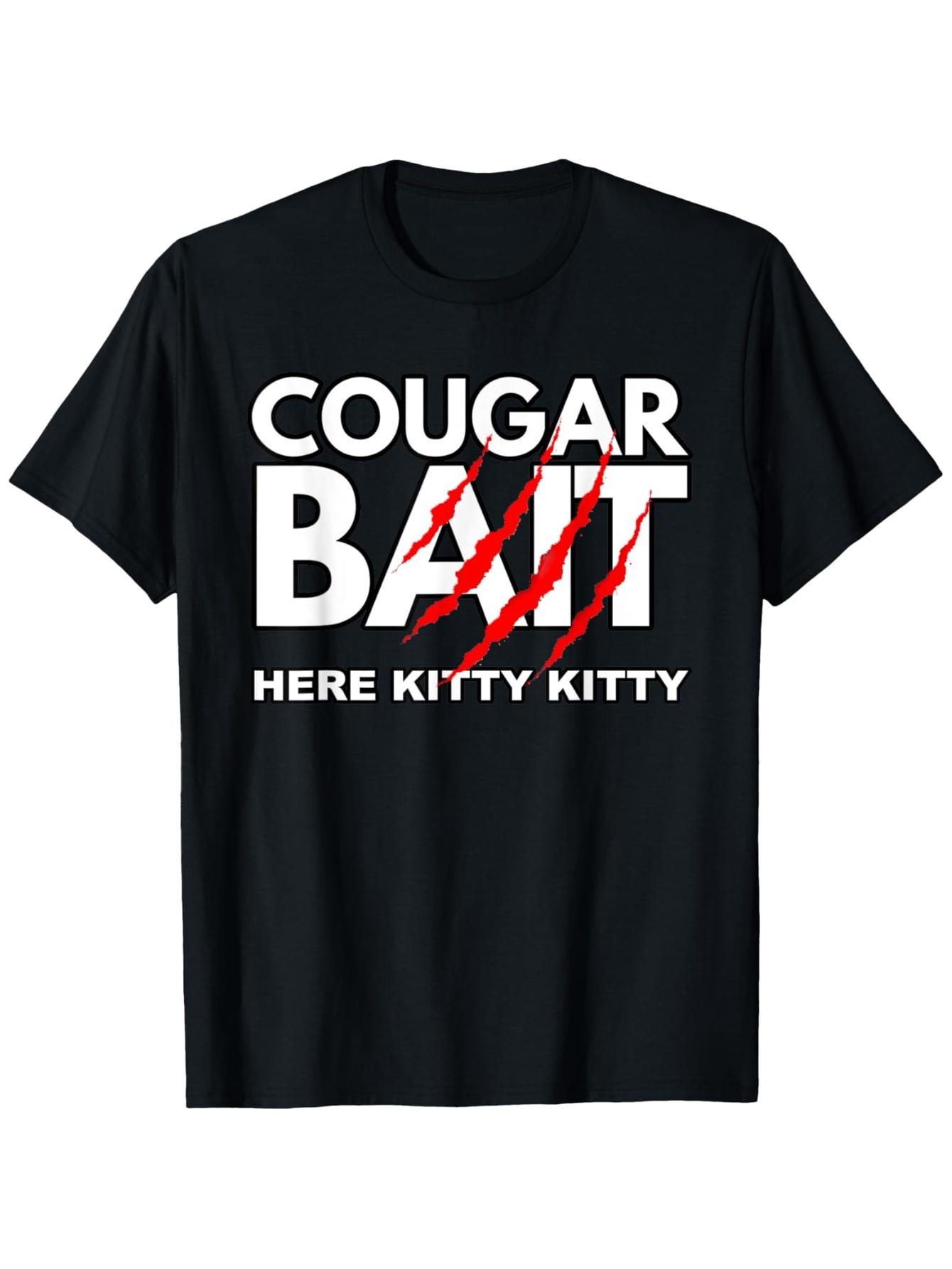 Cougar Bait Graphic design 100 cotton summer Oneck short sleeve casual printed mens Tshirt S