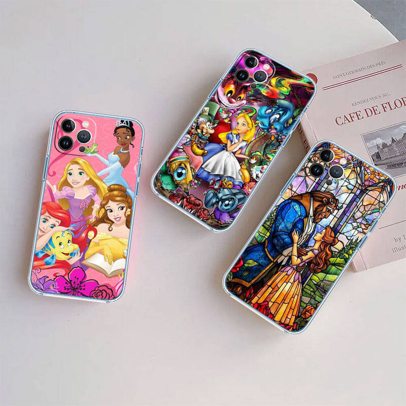 RT22 Princess Cartoon Case for Motorola E7 G6 G7 G8 G9 Plus Power Play G10 G20 G04 E30 E40 E22 E20 E13 E15 G22 G23 G05 G75 G35 G55