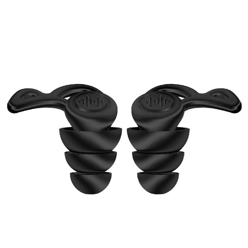3 Layers Ear Plugs For Sleep Noise Reduction And Muting Silicone Earplugs Reusable Hearing Protection Sound Blocking Earplugs