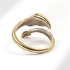Vintage Gold Drachenflügel und Schwanz Ring für Damen Modischer Schwerer Handwerkskunst Exquisiter Leichter Luxus Vielseitiger High-End Fingerring
