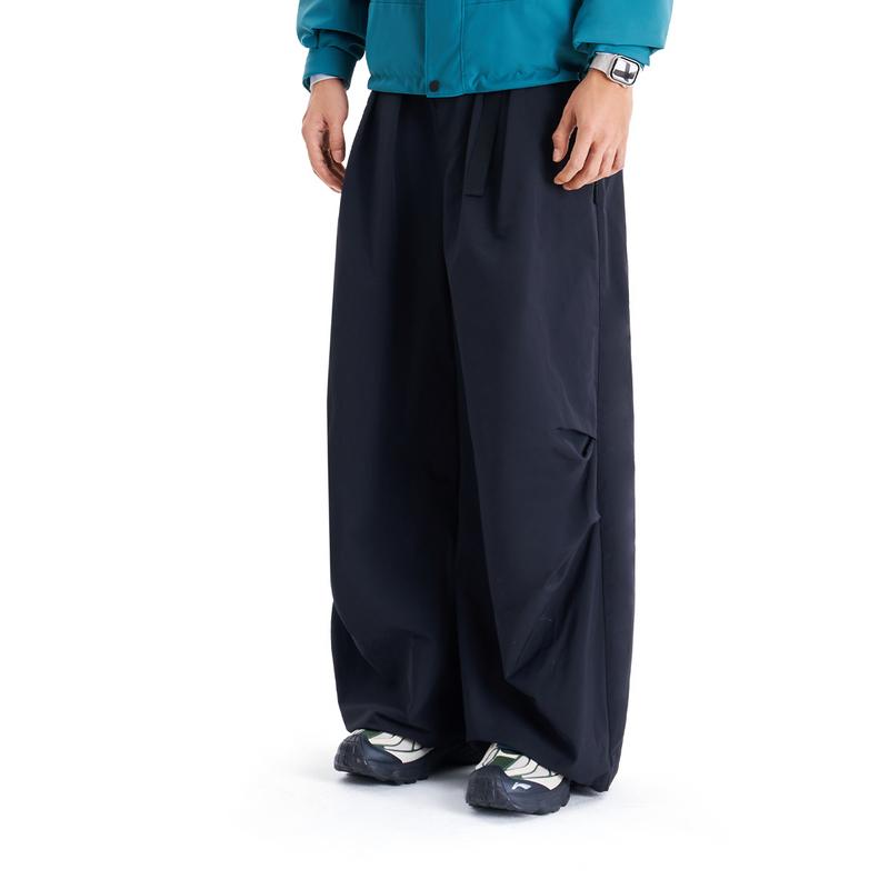 Li-Ning Outdoor CF Water-Resistant Loose Straight Cargo Pants Men pants Black AYKW107-3