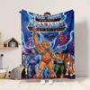 1Pc Heman Masters Universe Adventure Flannel Blanket, Soft And Comfortable, Casual Warm, Camping Travel, Christmas, Halloween Xmas Gift L1357