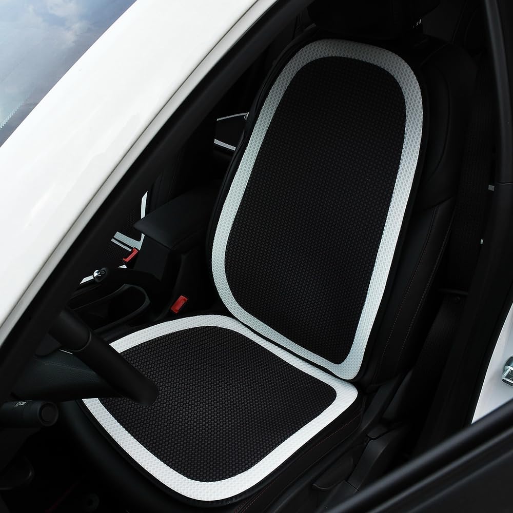 Car Seat Pad Cover Summer Ice Breathable Comfort Front Driver or Passenger Seat Cushion Universal Auto Interior Bottom Seat Protect Mat Fit Most Car