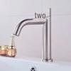 TLXT 304 Stainless Steel Brushed Hot & Cold Bathroom Basin Faucet
