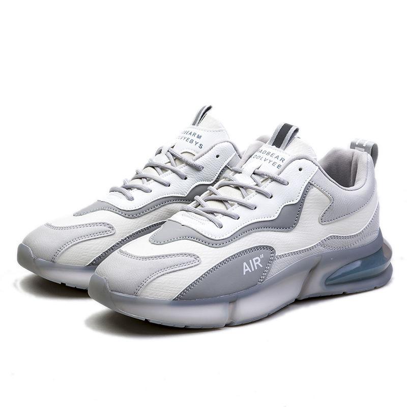 2025 Spring New Leather Men's Shoes Fashion and Comfortable Casual Sports Shoes Anti Slip and Wear Resistant Running Shoes