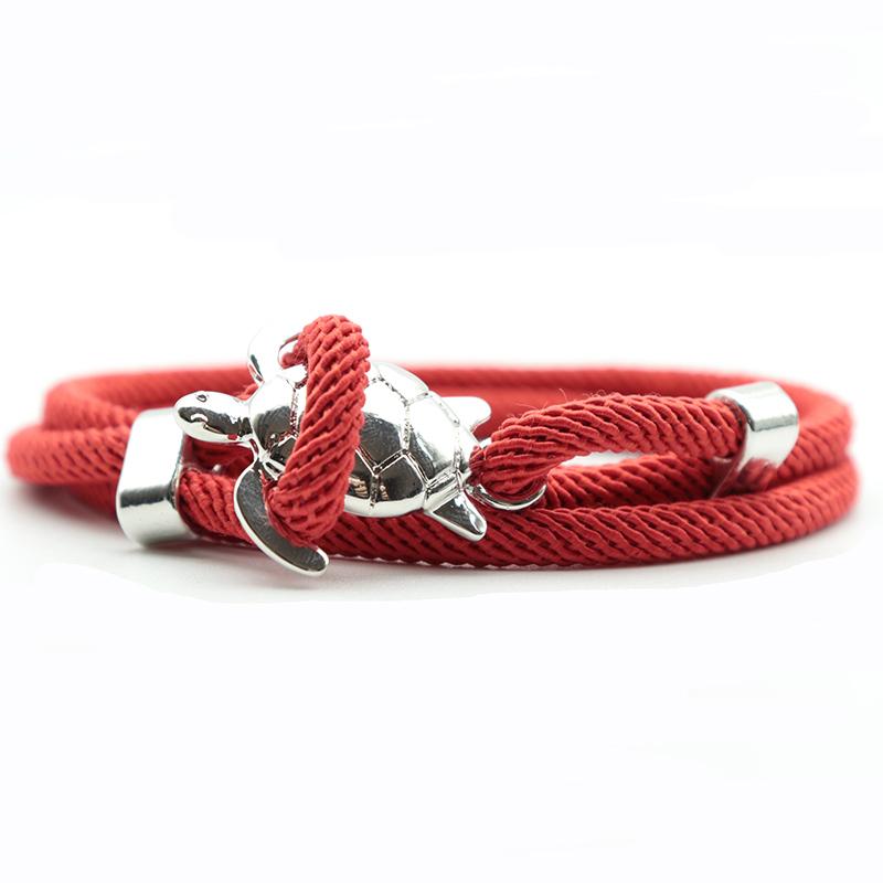 

2020 Trendy Milan String Bracelet Homme Big Cuckold Punk Braslet For Hombre Boy Adjustable Viking Brazalete Man Accessories Gift красный