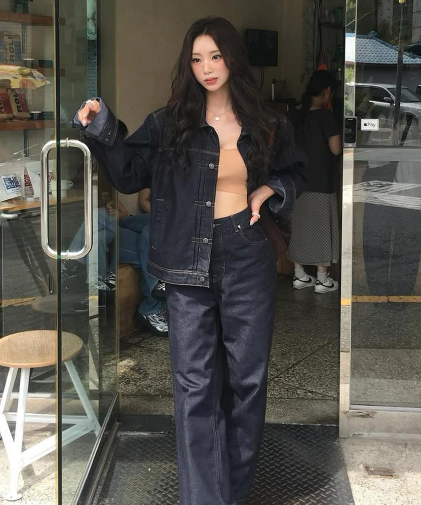 Lee [101-J] Non-Faded Cowboy Denim Jacket Indigo Raw