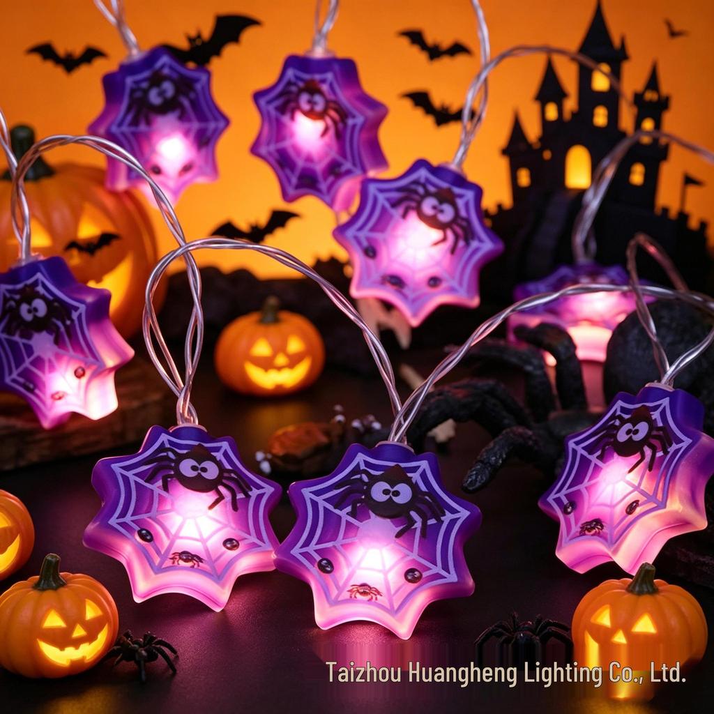 Colorful LED Halloween Ghost String Lights: Cute, Decorative Halloween Lighting