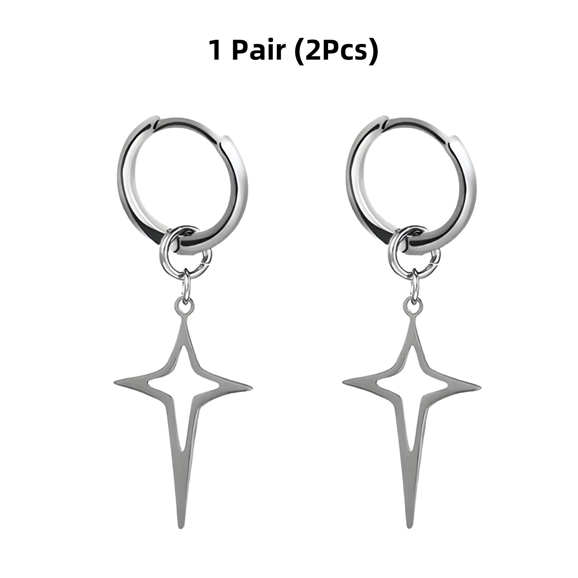 

1-10Pairs Star Irregular Cute Woman s Stainless Steel Dangling Drop Earrings for Man Romantic Y2K Surge Jewelry Daily Party New