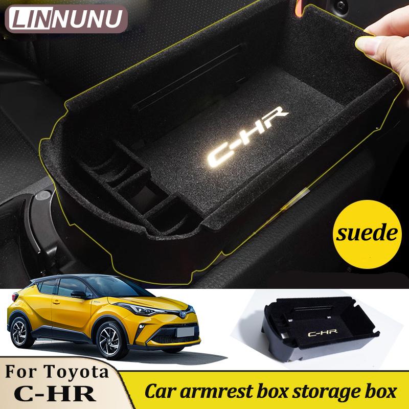 LINNUNU Pentru toyota chr Cutie cotieră auto Cutie de depozitare Capac C-HR 2016--2025 Accesorii interior auto Organizare depozitare 2024