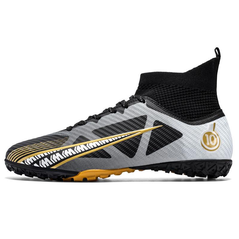 Football Shoes Men's High Top AG Long Nails Lawn TF Shredded Nails Youth Student Adult Game Training Sneakers
