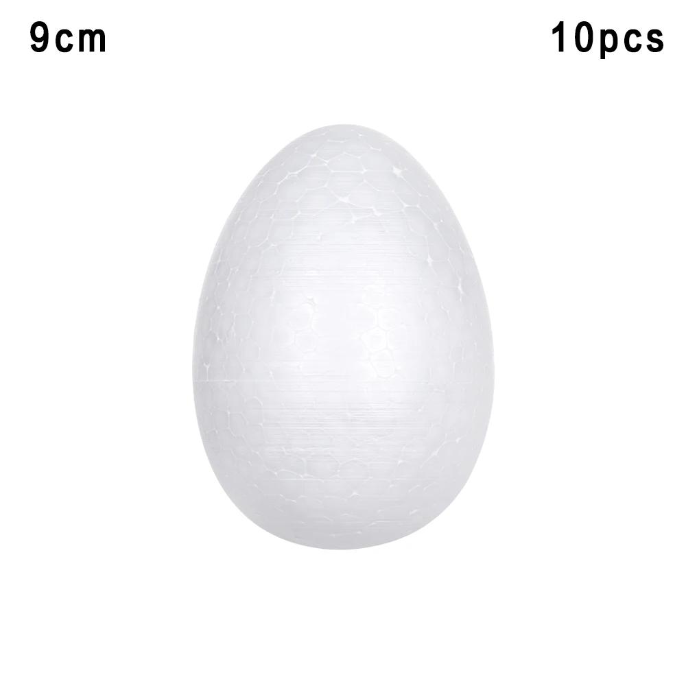 1/5/10PCS White Foam Eggs Solid Modelling Polystyrene Styrofoam Foam Ball Eggs Shape DIY Festival Decorations Kids Gifts