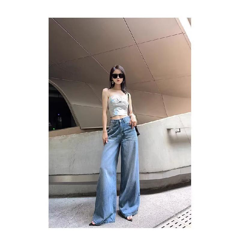 Fashionable Women's Wide-Leg Jeans 2026 New High-Waisted Versatile Casual Wide-Leg Trousers for Pear-Shaped Body