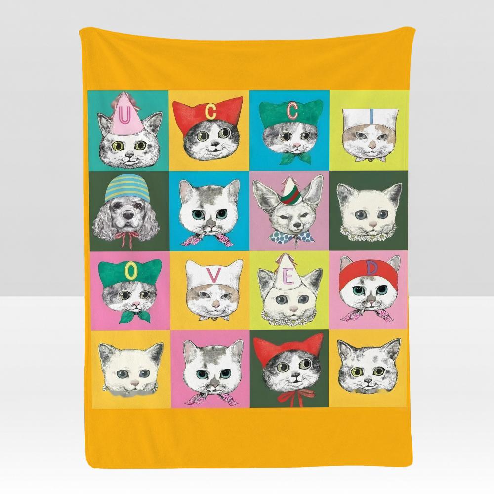 artist Y-Yuko H-Higuchi Throw Soft Flannel Blanket for Bed Bedroom Sofa Picnic Throw Skin-friendly Breathable Gift Cover