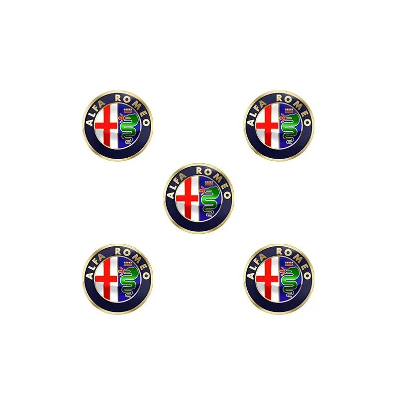 Car Stickers For Alfa Romeo 11mm 14mm Car Logo Remote Key Emblem Sticker Decoration Accessories For Alfa Romeo Giulia Stelvio Mi