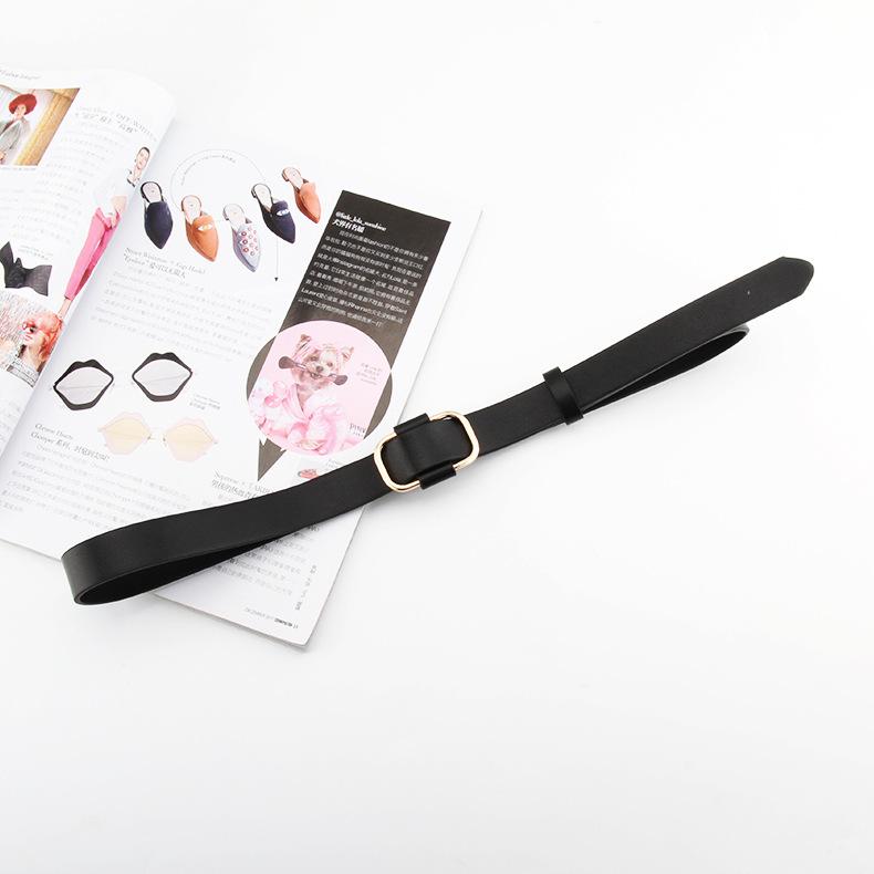 

Casual Pu Non-Porous Belt, Jeans Decorative Belt чорний