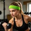 4 Stück/Set Damen Stirnband Armband Beinstulpen Schweißabsorbierend Yoga Pilates Fitnessstudio Gestrickte Wadenkompressionsmanschette Trainingszubehör